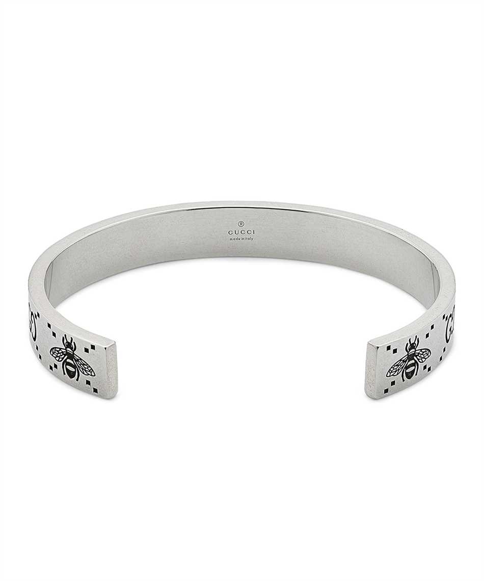 Gucci Jewelry Silver JWL YBA728296001 GG AND BEE ENGRAVED CUFF Bracciale 2