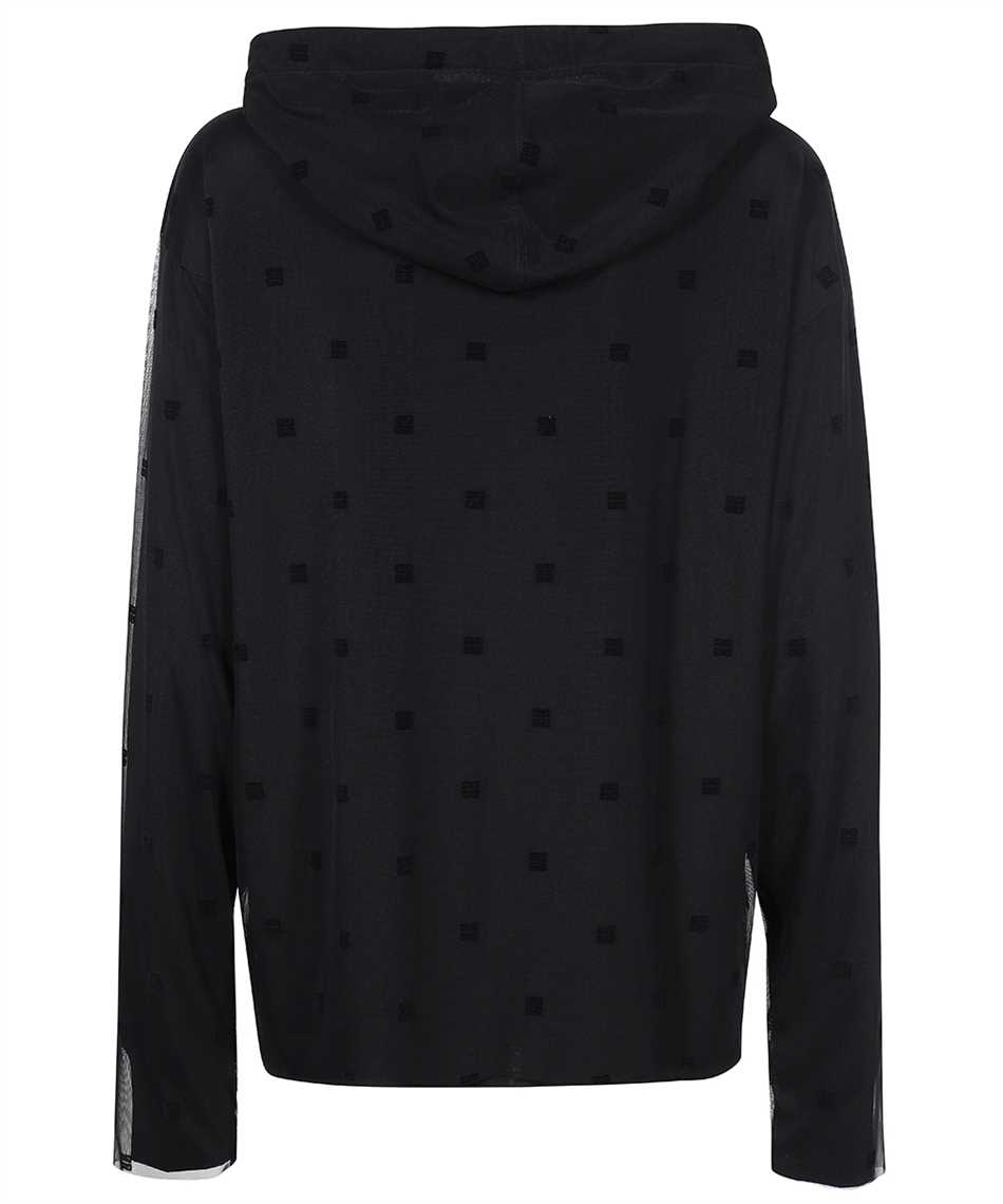 Givenchy BWJ0453YDU DOUBLE LAYERED IN 4G TULLE Hoodie 2