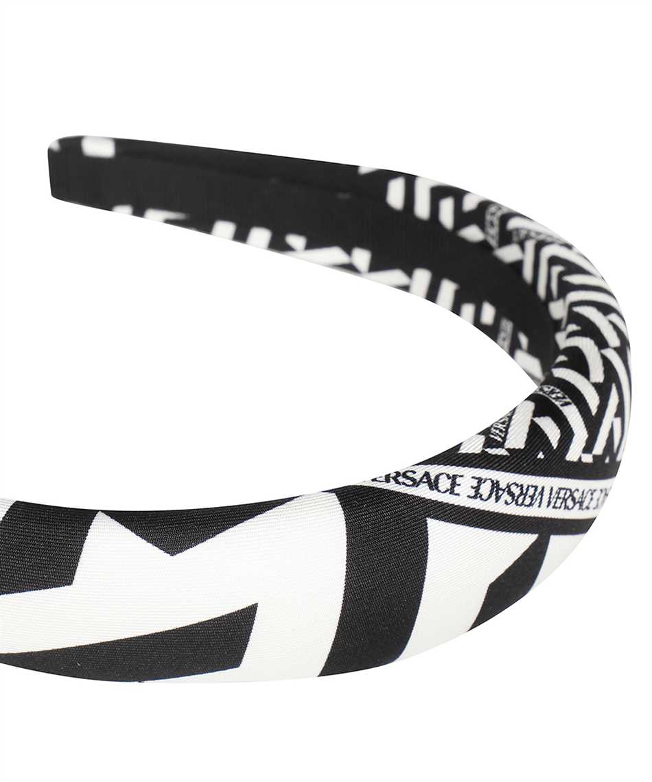Versace ICER001 1A02557 LA GRECA PUFFY SILK Headband 3