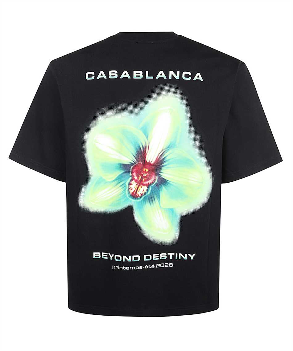 Casablanca M SP26 JTS 044 06 GLITCH ORCHID OVERSIZED Tričko 2