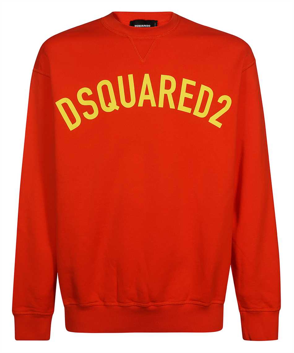 dsquared orange sweatshirt