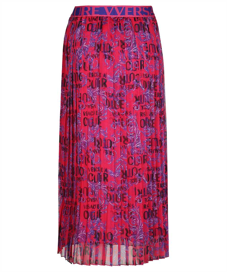 Versace Jeans Couture 74HAE805 NS222 CHIFFON PRINT LOGO COUTURE Skirt 2