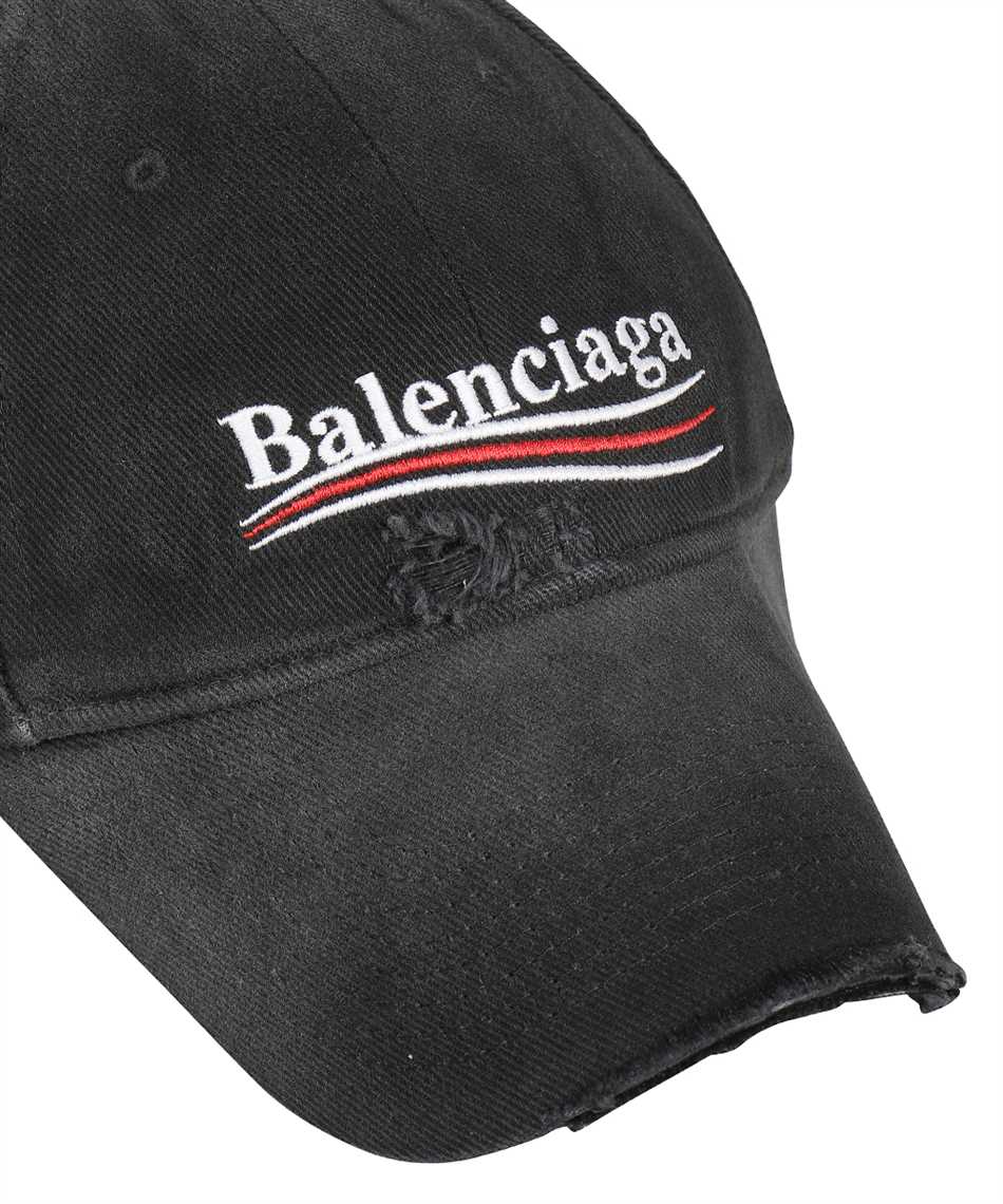 Balenciaga 673320 410B2 POLITICAL CAMPAIGN Cap Black