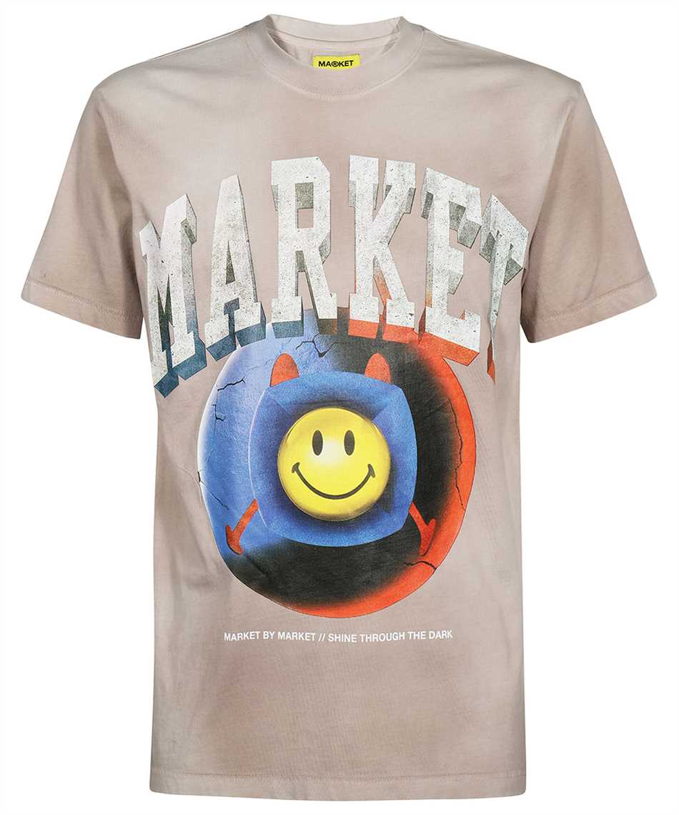 Market 399001234 SMILEY HAPPINESS WITHIN TIE-DYE T-Shirt 1
