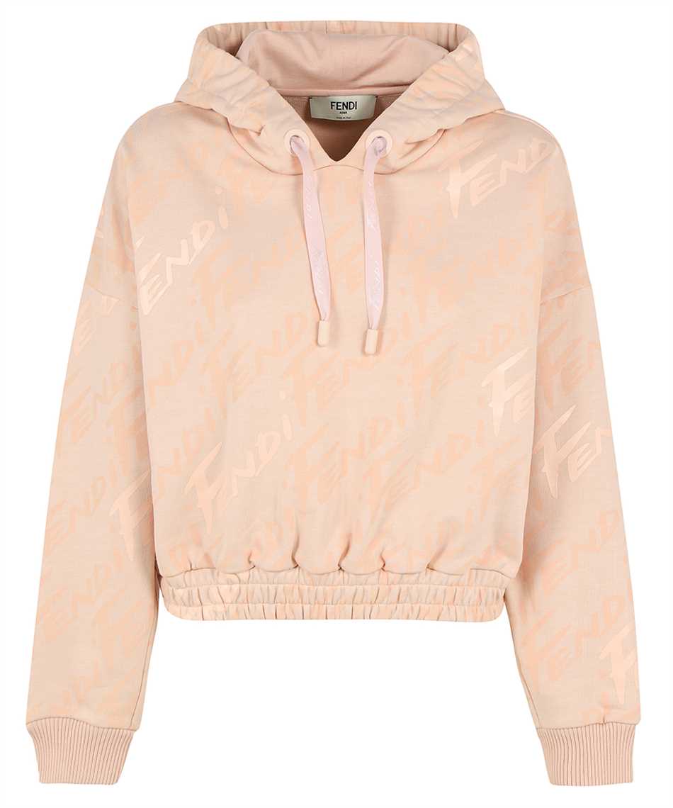 Fendi FAF191 AGOI JERSEY Hoodie Pink