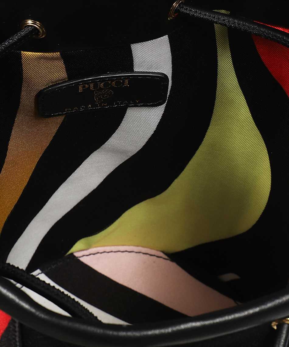 Emilio Pucci 3RBA43 3R030 LOGO-PLAQUE COTTON BUCKET Borsa 3