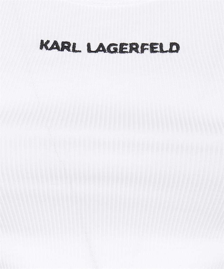 Karl Lagerfeld 231W1725 KARL LOGO RIBBED TANK Top 3