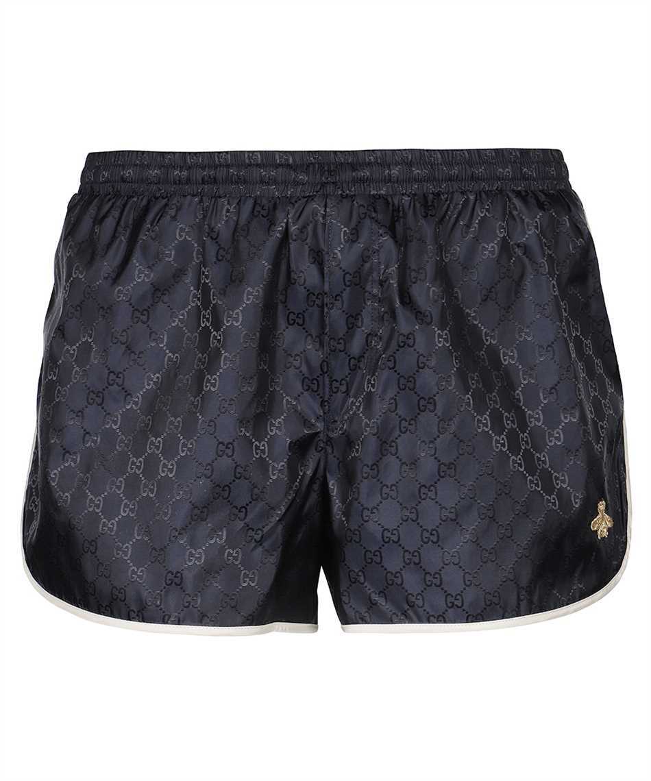 romantic Removal regret Gucci 410571 XR898 GG NYLON WITH BEE Swim shorts Blue