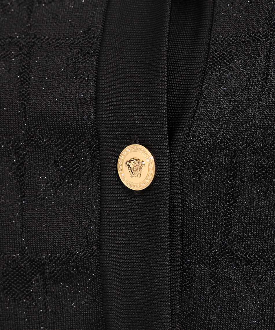 Versace 1011020 1A08878 CROC-JACQUARD KNIT CROP Strickjacke 3