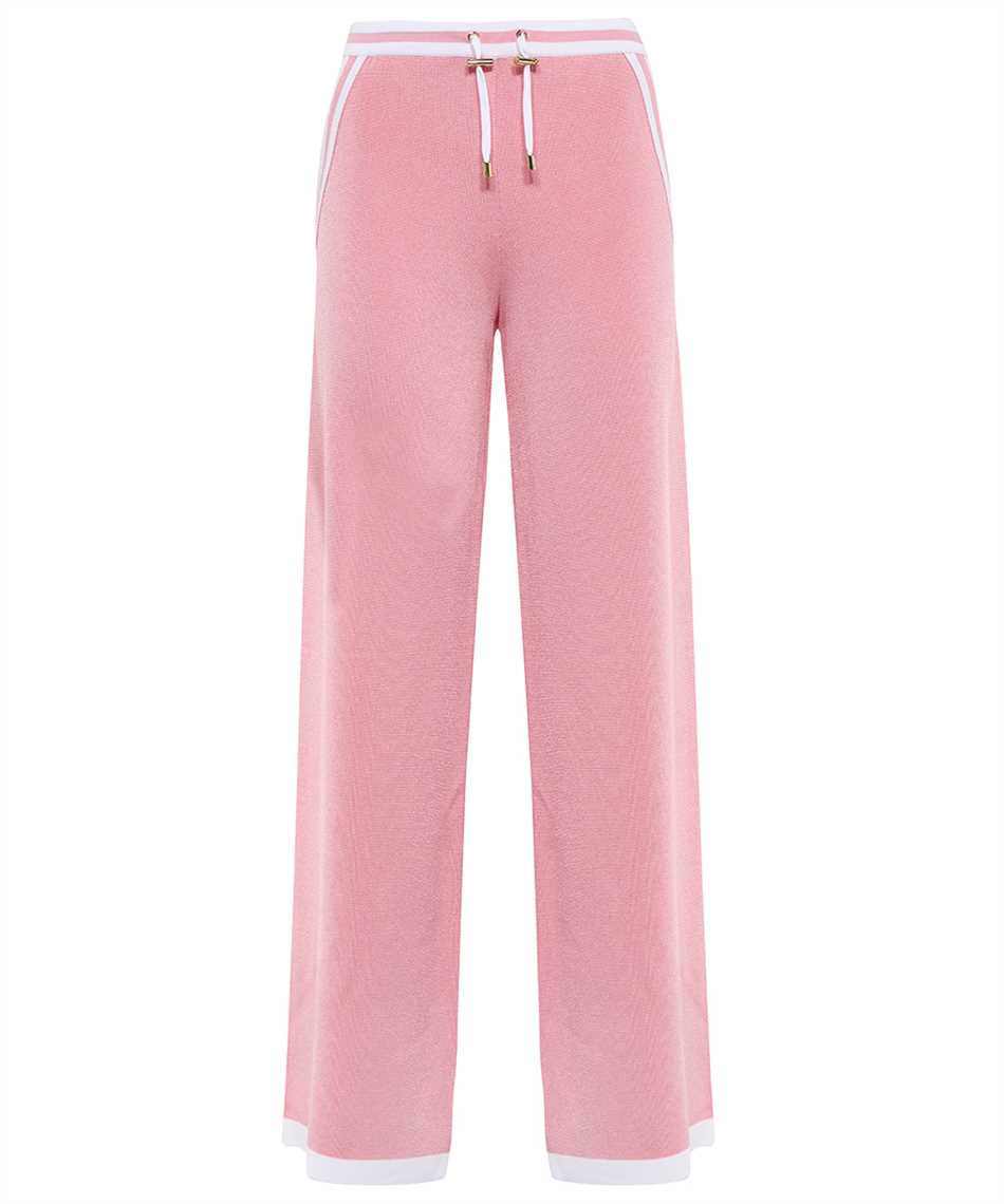 Balmain AF2PQ031KB41 CONTRASTED KNITTED LARGE Trousers 1