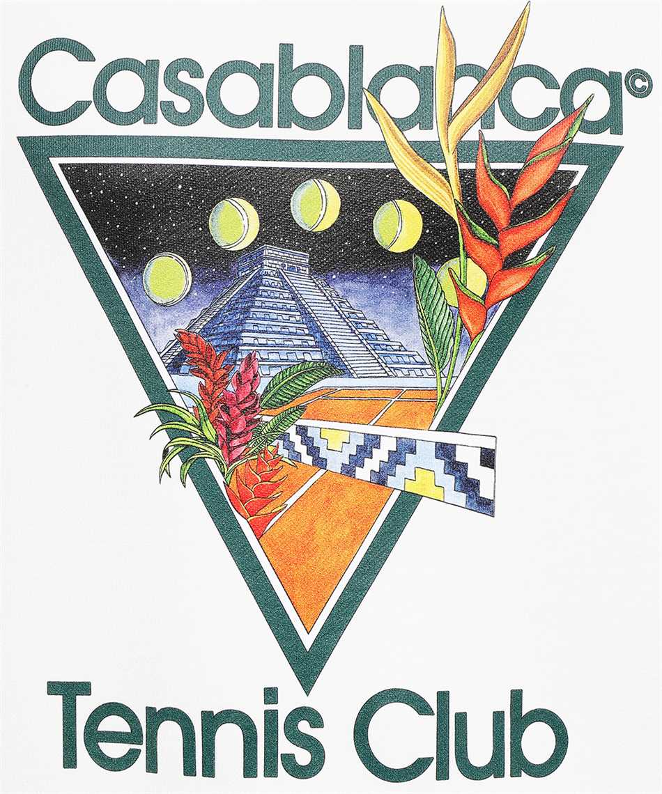 Casablanca MS23 JTP 117 05 TENNIS CLUB ICON PRINTED Sweatshirt 3