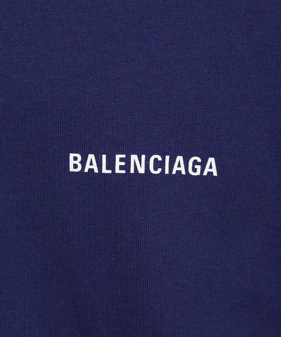 Balenciaga 612966 TIVG5 LOGO MEDIUM FIT T-shirt Blue