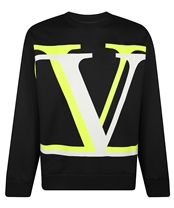 Valentino Uv3mf15b6k6 Vlogo Sweatshirt Black